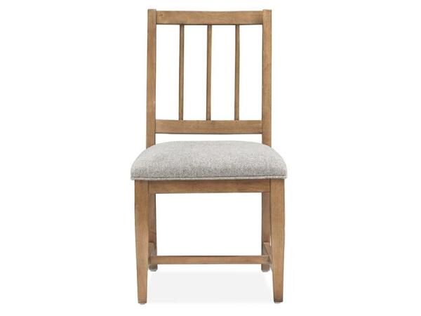 Lindon Dining Side Chair w/Grey Upholstered Seat (2/ctn) - Image 6
