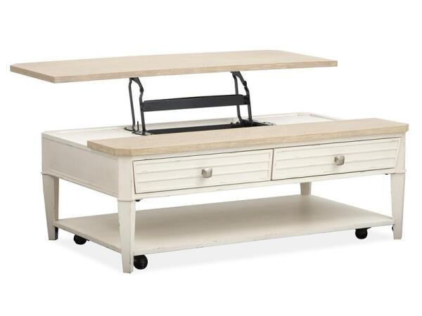 Echo Isles Lift Top Storage Cocktail Table w/Casters - Image 12