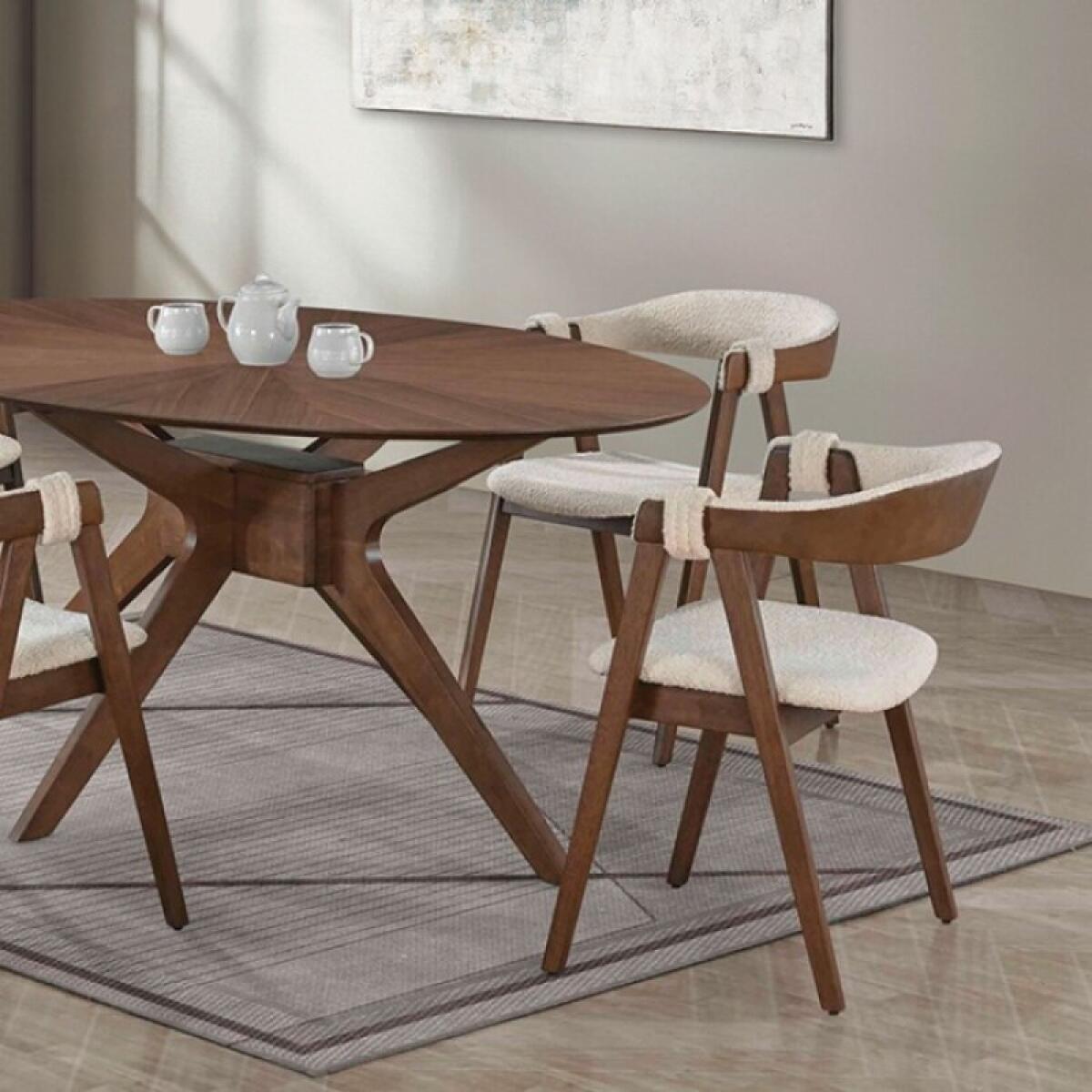 Ebikon Oval Dining Table Dining Tables Brown 4