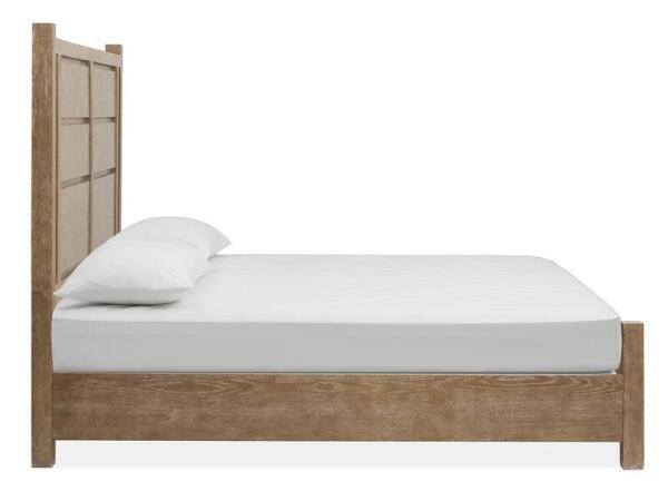 Plum Creek – LT. Brown Complete King Panel Bed Beds Beds 12