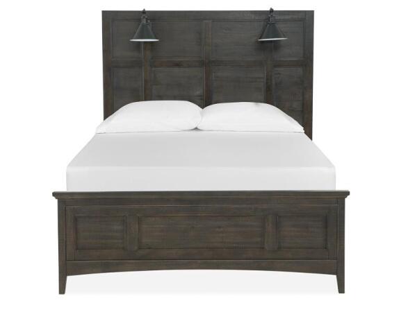 Westley Falls Wood Queen/King Panel Bed Regular Rails SU Bed Parts Bed Parts