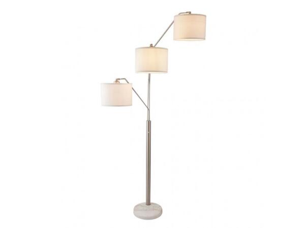 Iyanna Floor Lamp Lighting Beige/Silver