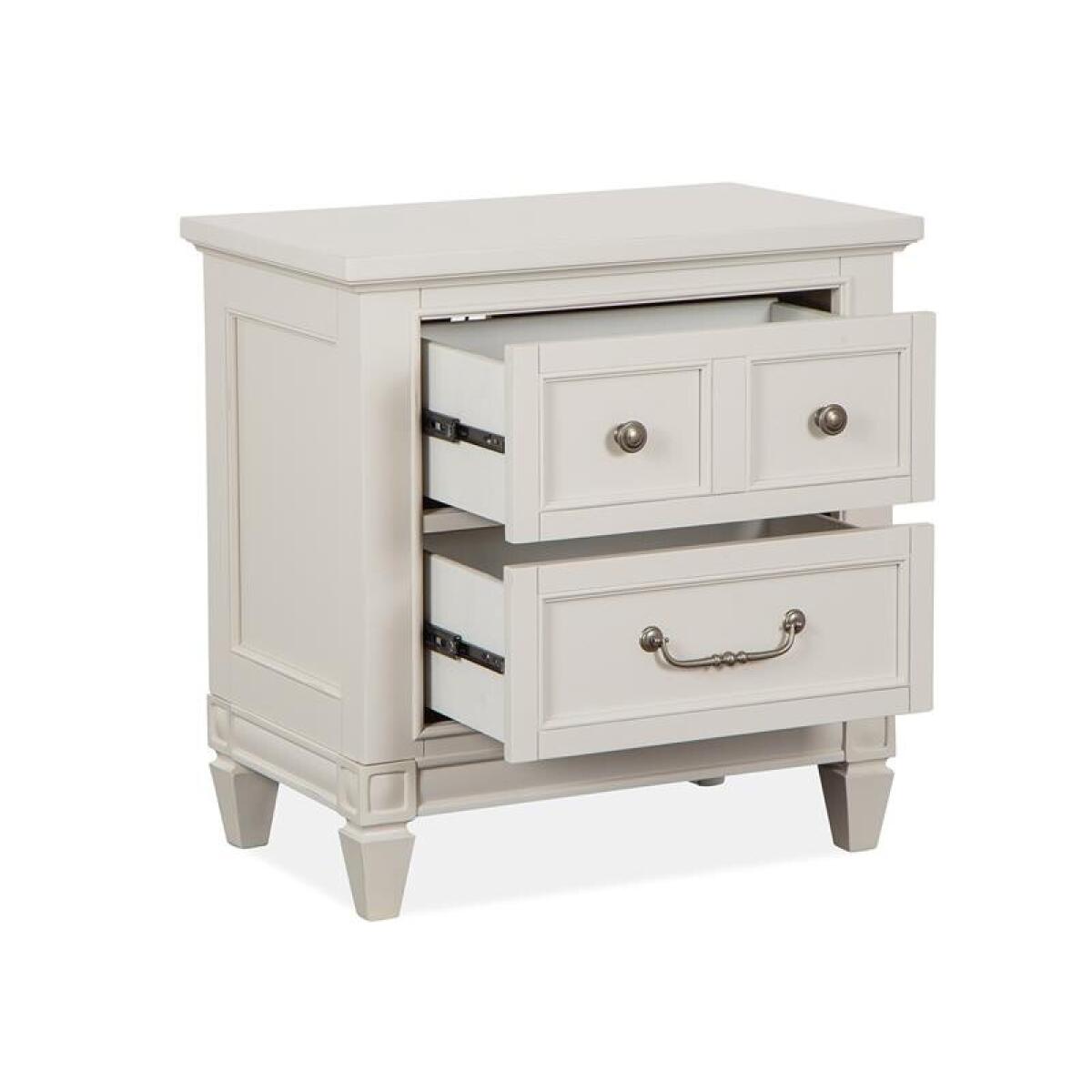 Willowbrook Drawer Nightstand Nightstands Egg Shell White w/slight rub through, M10868 Natural Fabric 7