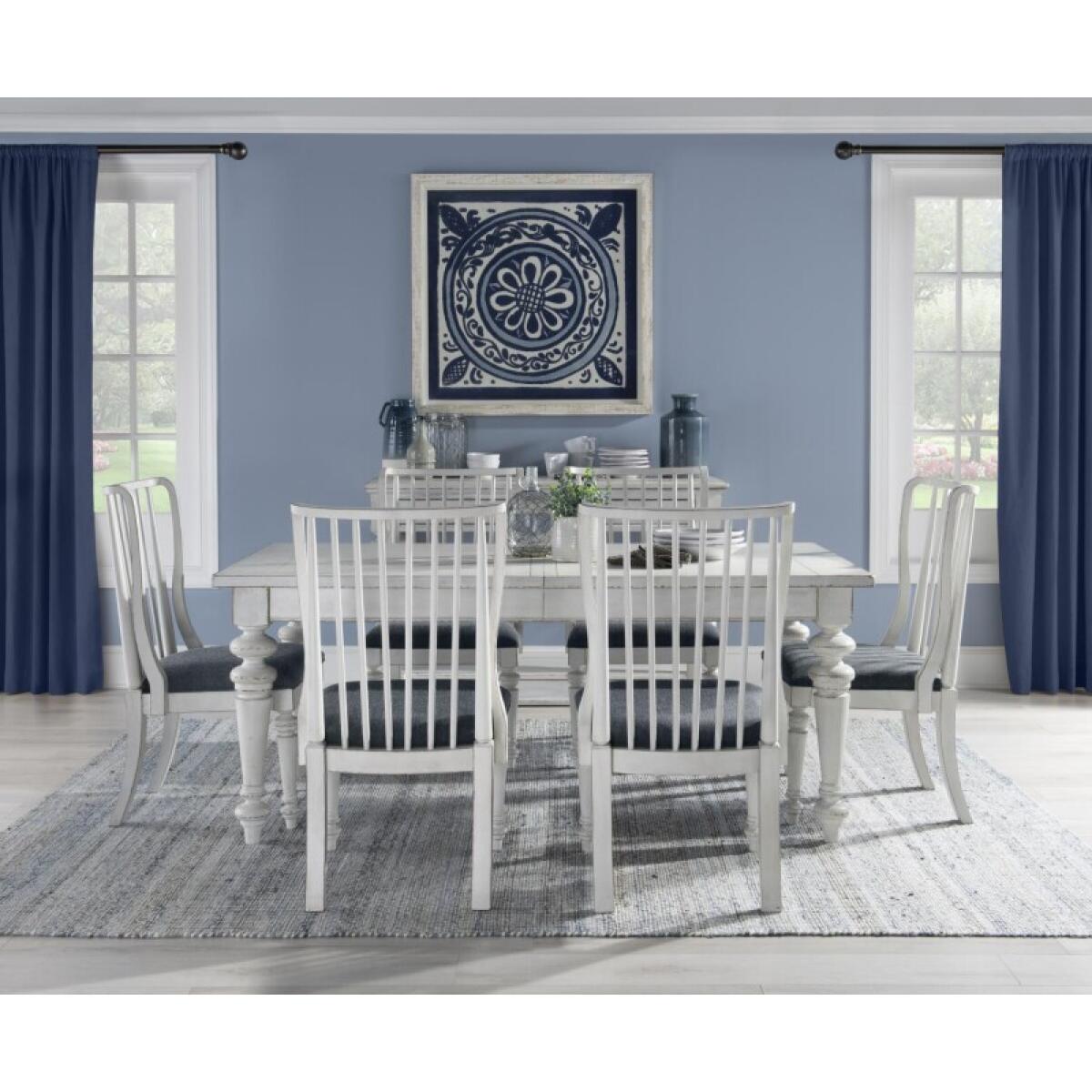 Credenza Dining Storage Aged White 9