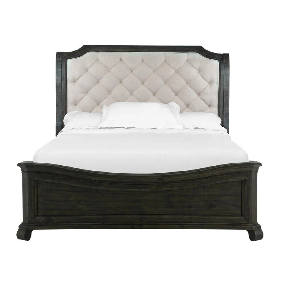 Bellamy B2491-65F Wood King Bed Shaped Footboard SU - Image 2