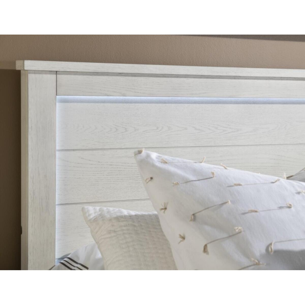 Complete Twin Panel Bed Youth Beds Bleached Linen 8