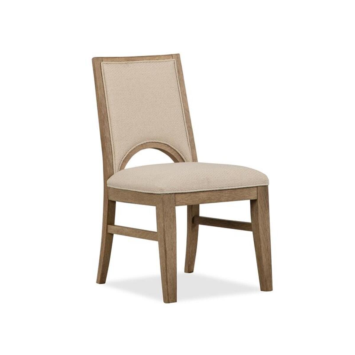 b4718fd7dad236603283d2e3b8923614 Tristan - LT. Brown Dining Side Chair w/Upholstered Seat & Back (2/ctn) - Image 1