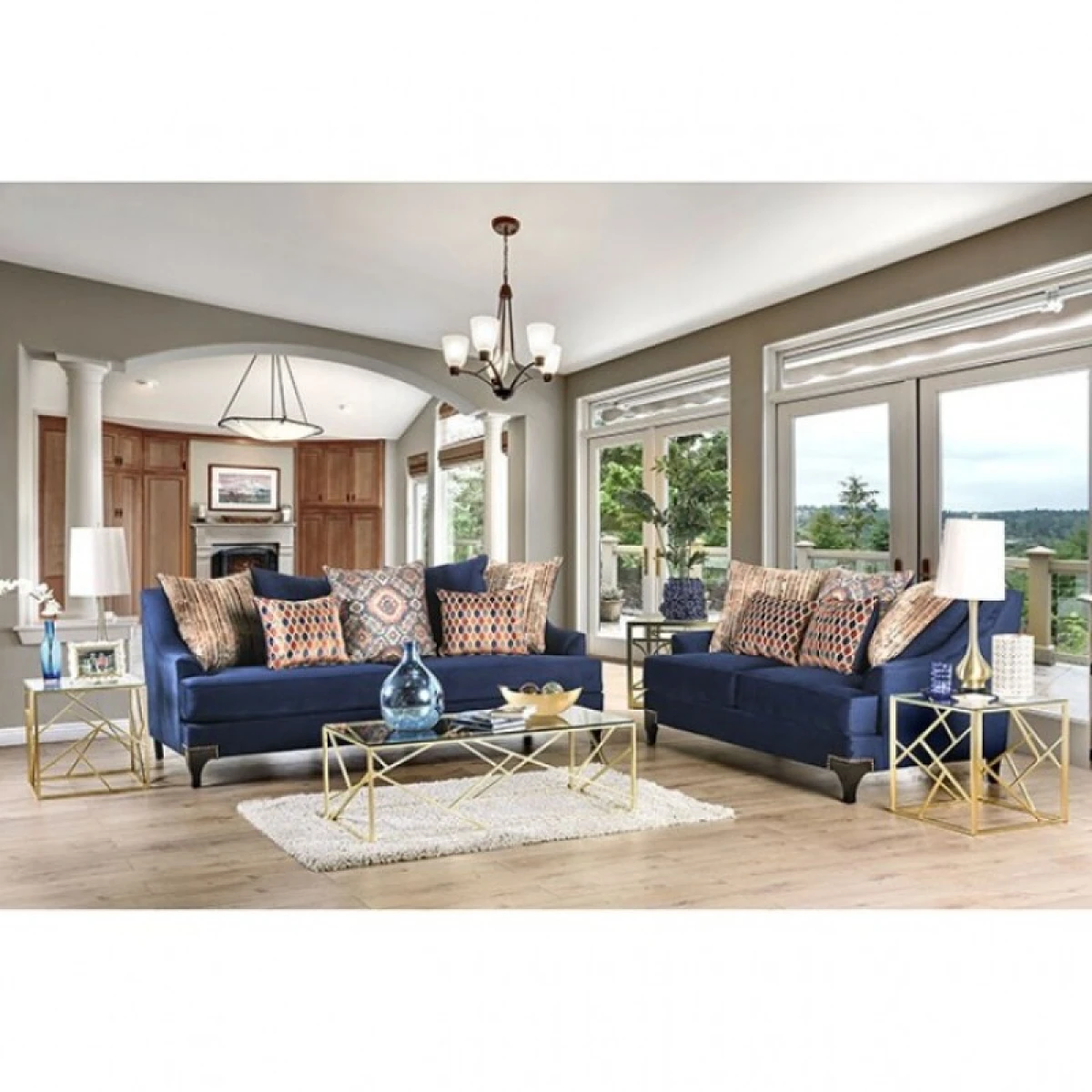 Sisseton Love Seat Loveseats Blue 5