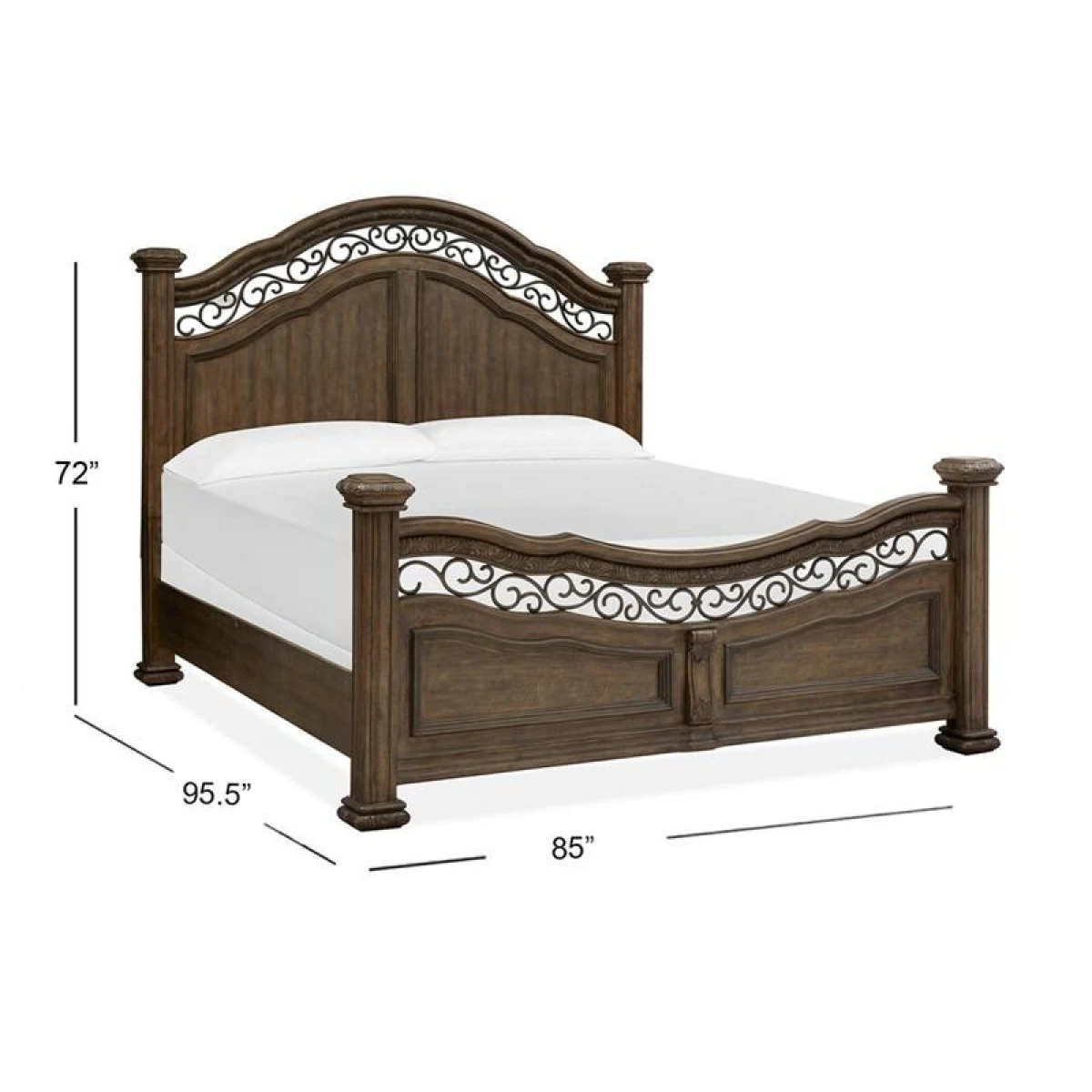 Durango B5133-74 Complete Cal.King Panel Bed - Image 2