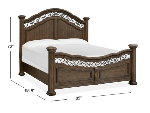 Durango B5133-74 Complete Cal.King Panel Bed - Image 2