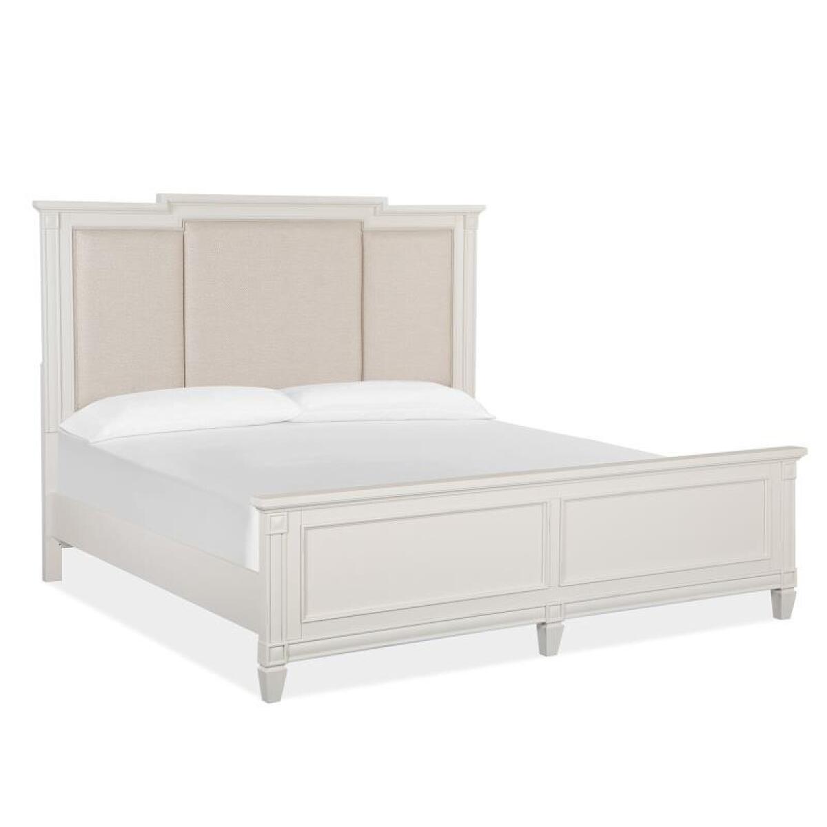 Willowbrook Complete King Panel Bed w/Upholstered Headboard Beds Beds 5