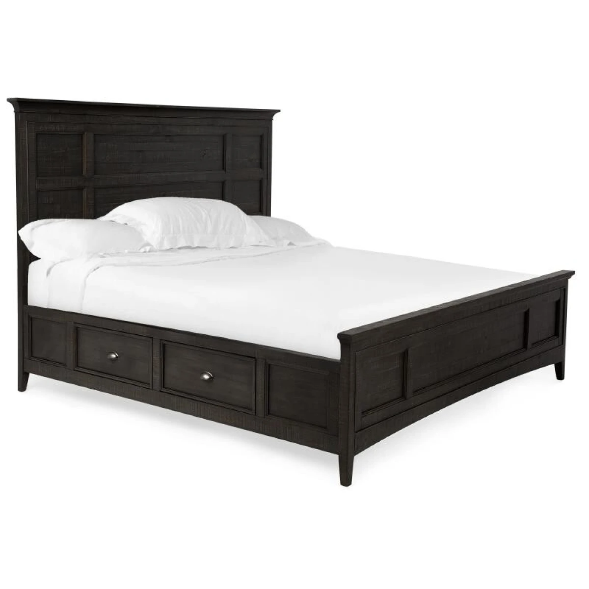 Westley Falls Complete Queen Panel Bed with Storage Rails Beds Beds 6