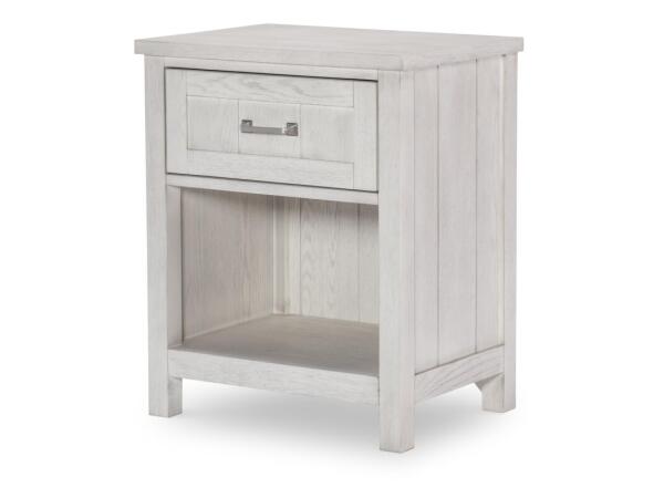 Drawer Open Nightstand Youth Nightstands Bleached Linen