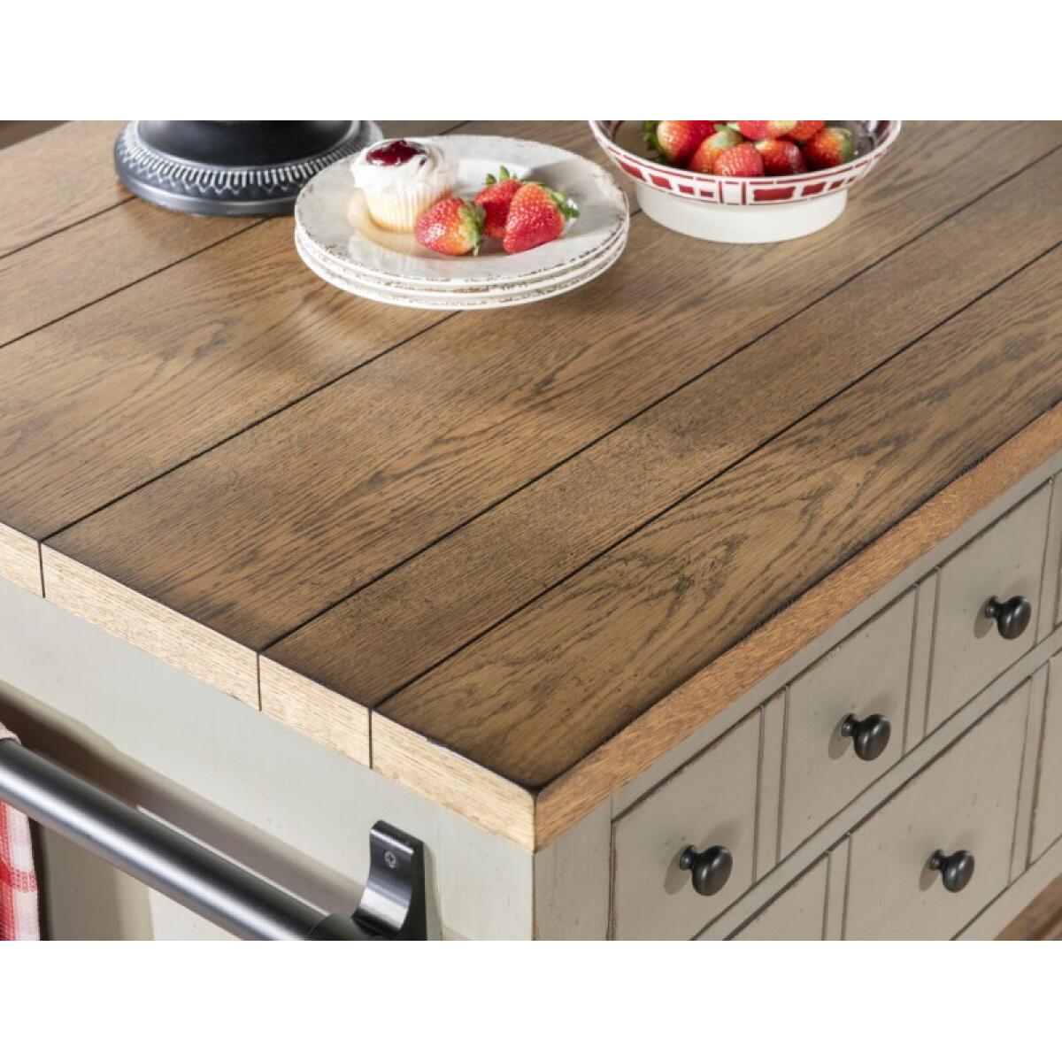 Kitchen Island 6 Drw W/casters - Image 7