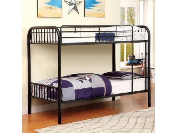 Rainbow Twin/Twin Bunk Bed Youth Beds Black