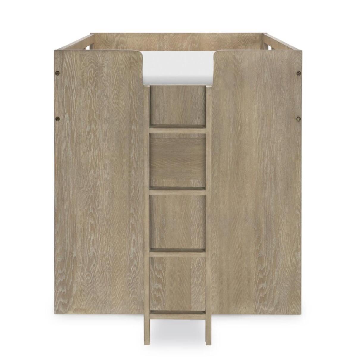 Complete Captains Bed 33 Weathered Oak Finish Youth Beds Brown 12