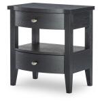 Open Ns 1 Drw Blacksmith Youth Nightstands Black 2