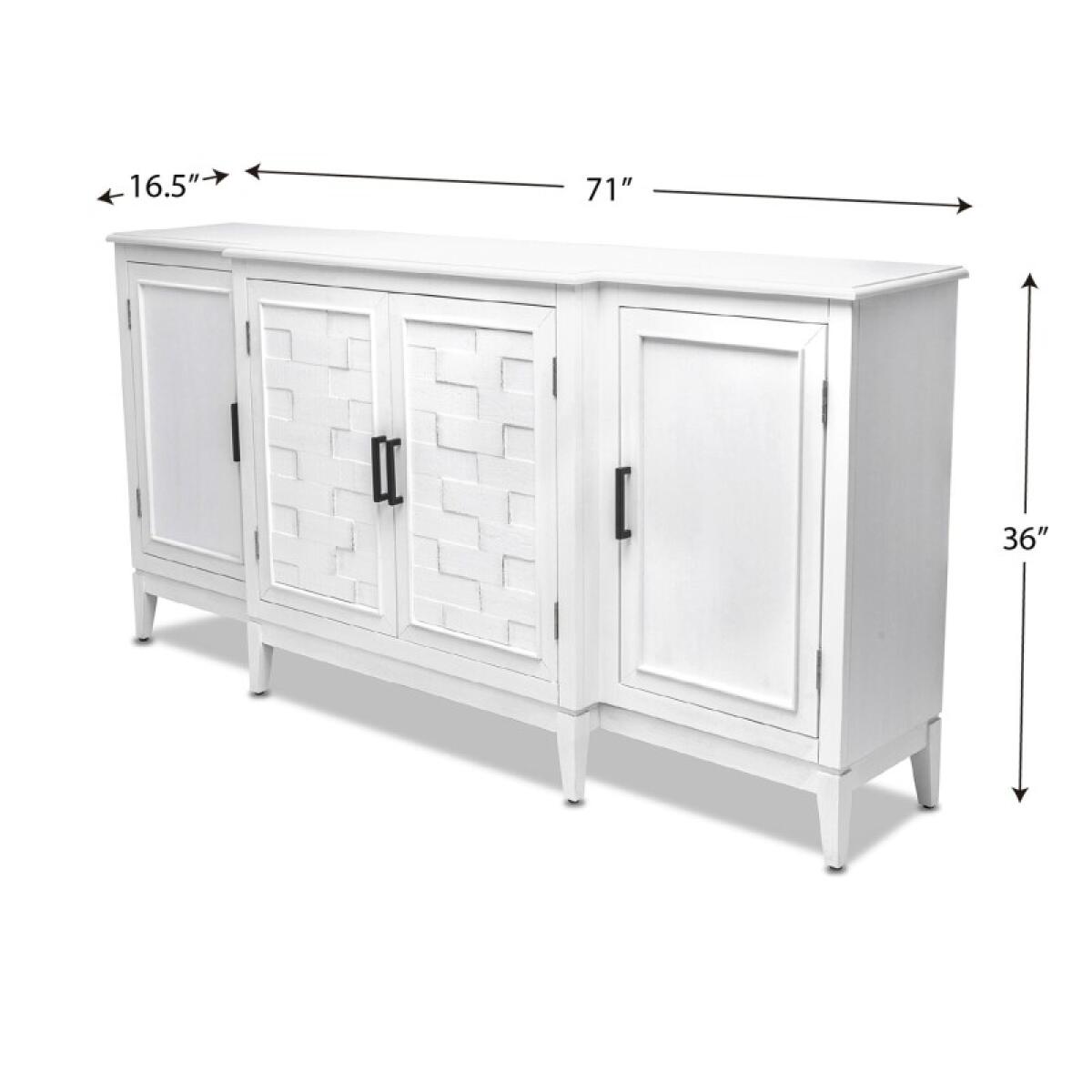 Siesta Key 4-door Credenza Entertainment Stands Entertainment Stands 15