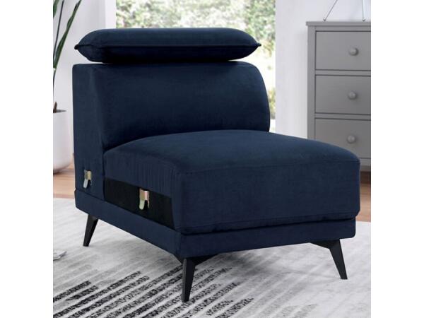 Napanee Armless Chair Sectionals Blue