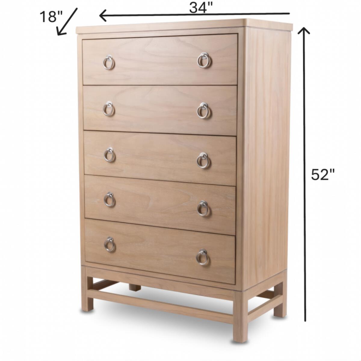 Monterey 5 Drawer Chest - Image 5