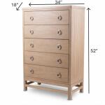 Monterey 5 Drawer Chest - Image 5