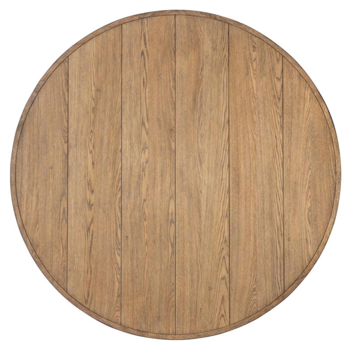 Round Dining Table Complete Dining Tables Barnwood Oak And Kettle Black 5