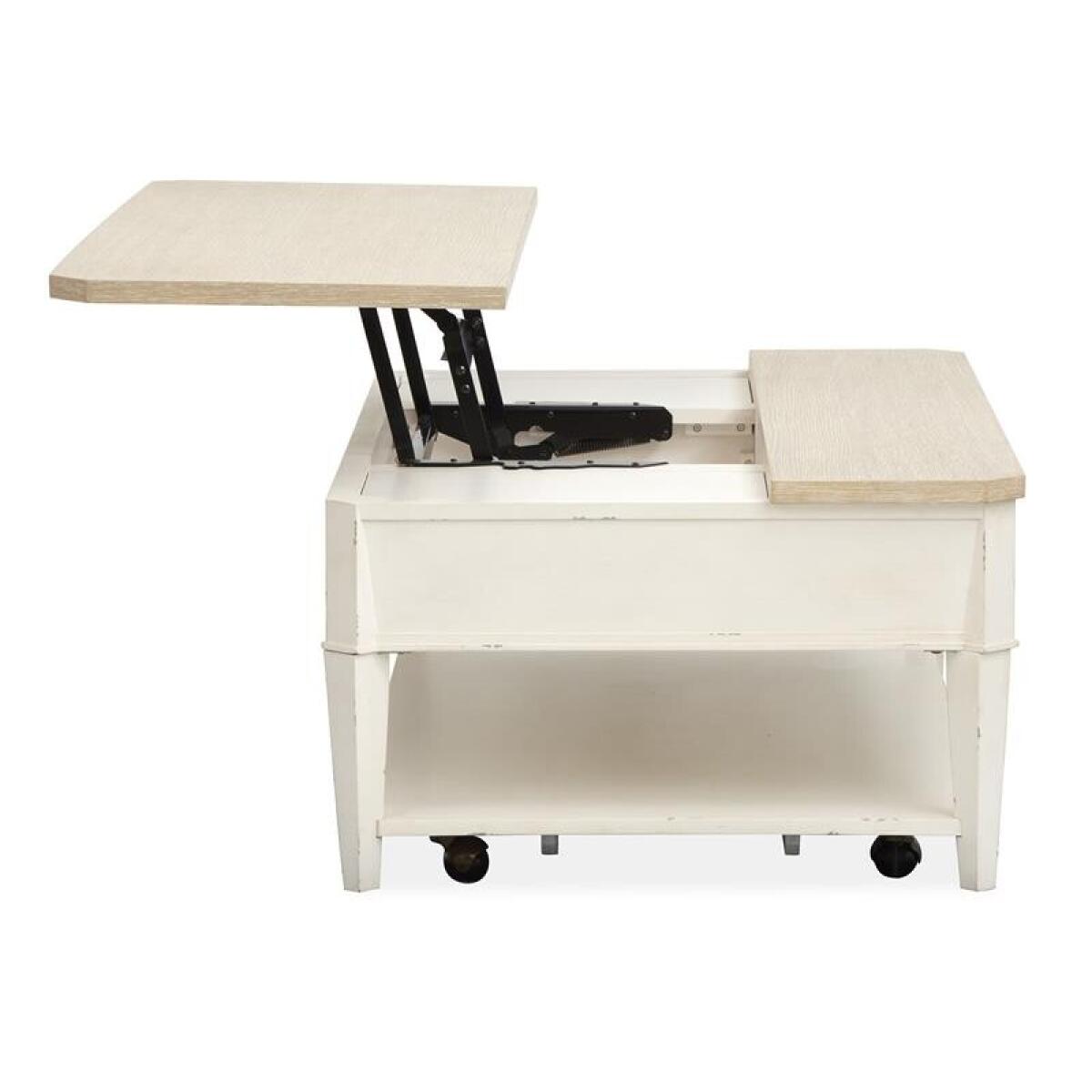 Echo Isles Lift Top Storage Cocktail Table w/Casters - Image 3