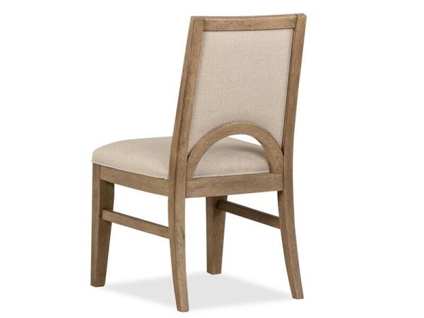 Tristan - LT. Brown Dining Side Chair w/Upholstered Seat & Back (2/ctn) - Image 4