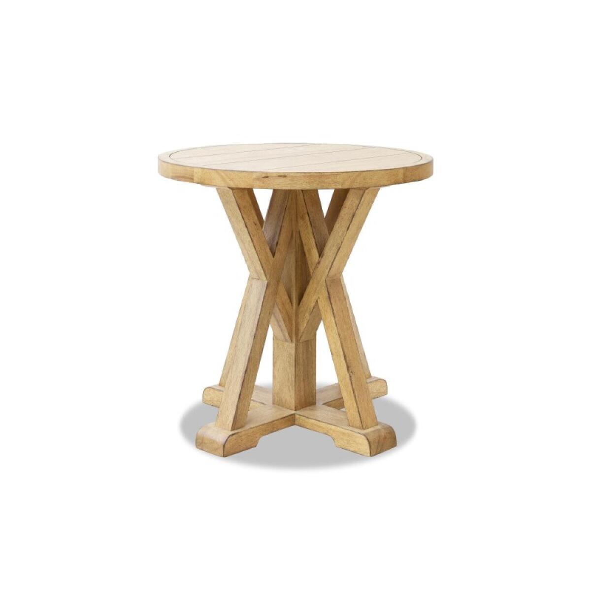 Round End Table End tables Brown 4