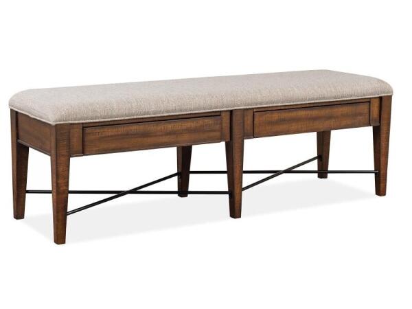 Bay Creek Bench w/Upholstered Seat Chairs & Benches Chairs & Benches