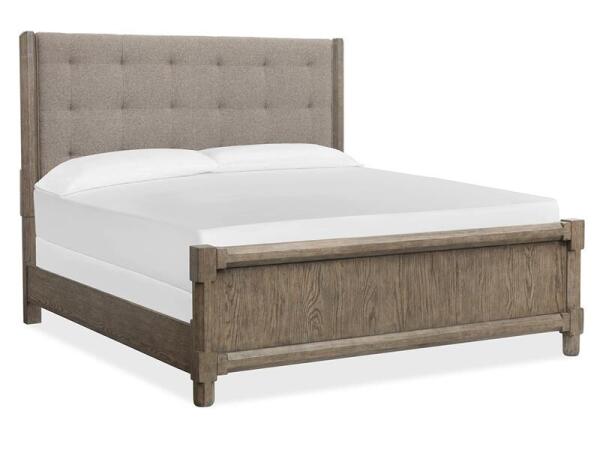 Claremont Complete King Panel Bed w/Upholstered Headboard Beds Beds 15
