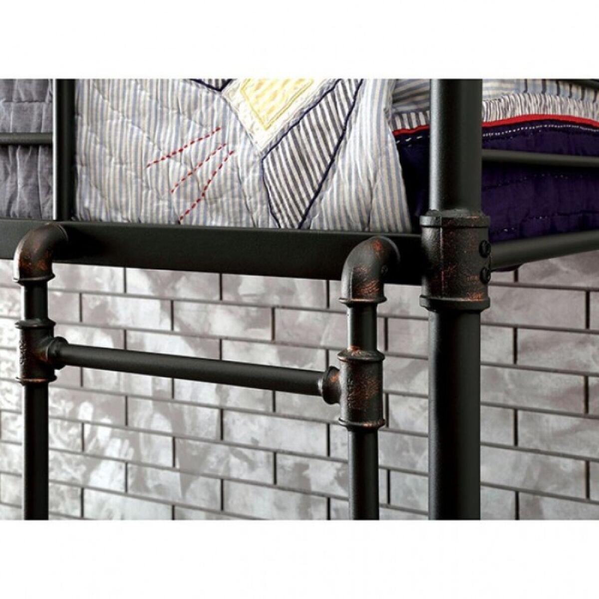 Olga Twin/Twin Bunk Bed Youth Beds Antique Black 6