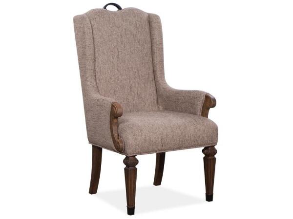 Durango Upholstered Host Arm Chair (2/ctn) Chairs & Benches Brown