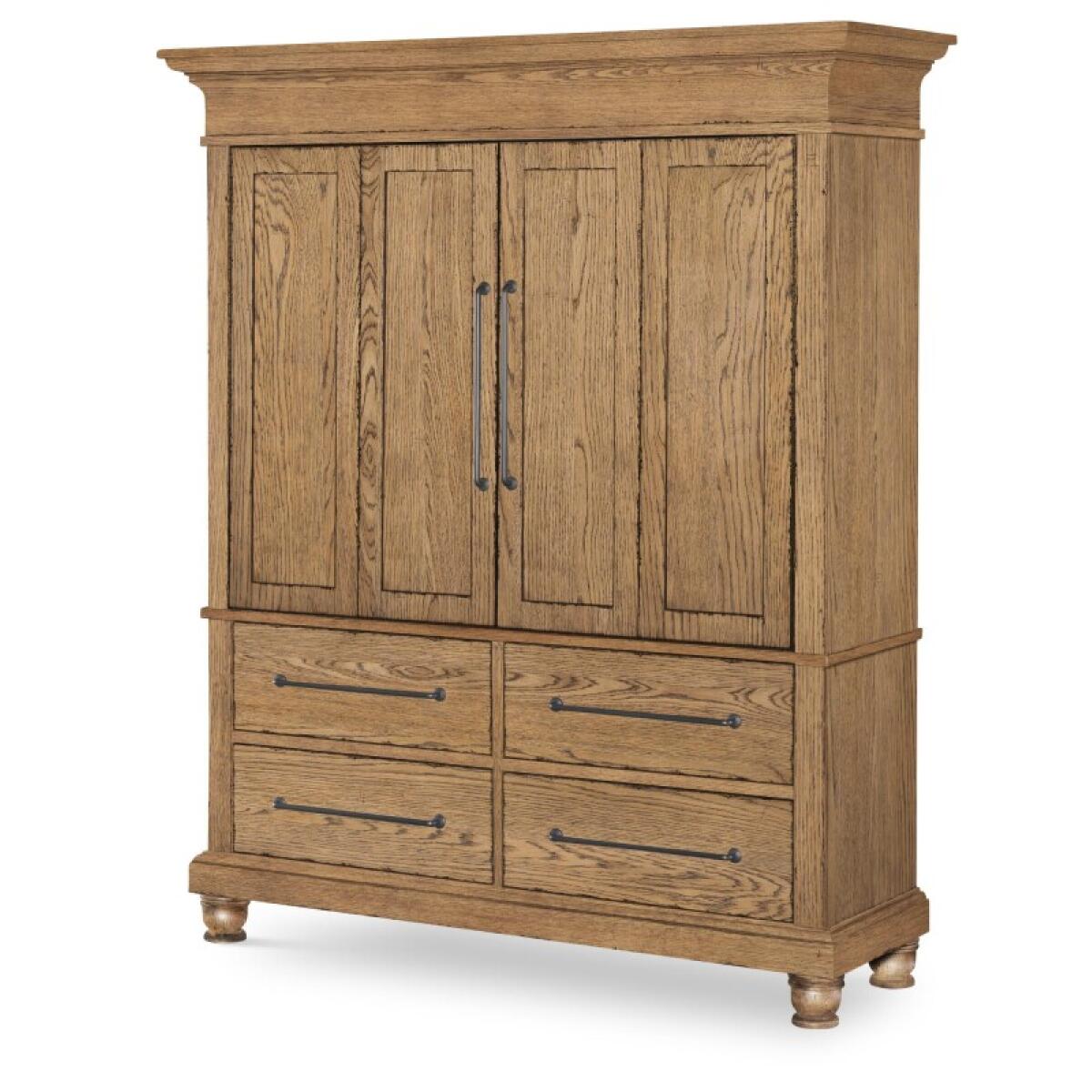 Armoire 4-drawers Dressers Barnwood Oak 4