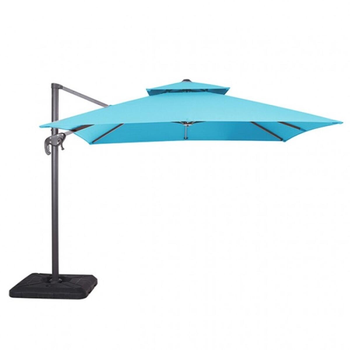 Hero 10 Ft Square Umbrella w/ Double Top + 37" Large Base - Image 2