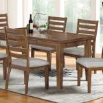 Bellamy Wood Rectangular Dining Table Base KD Dining Table Bases Brown