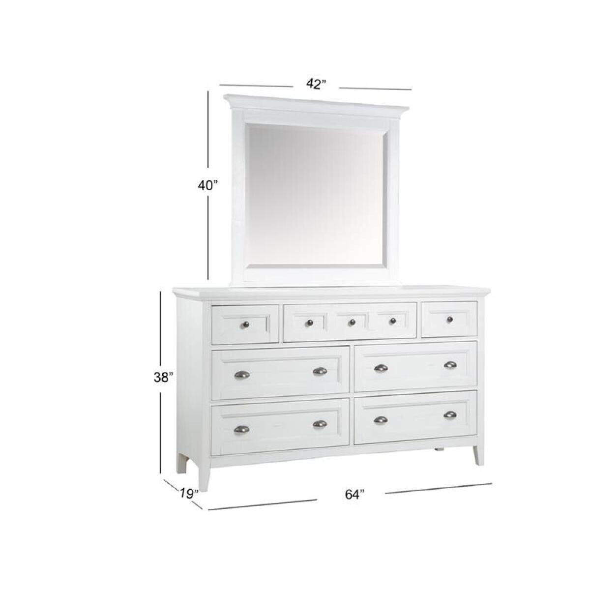 Heron Cove Drawer Dresser Dressers Chalk White, Dovetail Grey 5