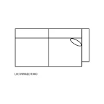 LU370 Fen Positano Fumo (Direct Container Only) UP P1 Raf Loveseat With Ddt