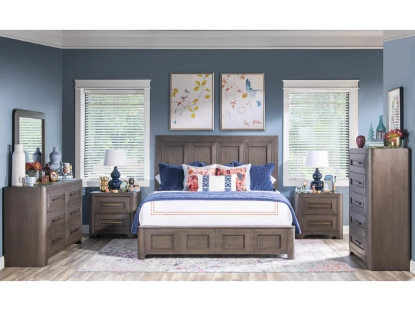 Complete Queen Panel Bed 5/0, 6 Drawer Dresser, Mirror Bedroom Sets Bedroom Sets