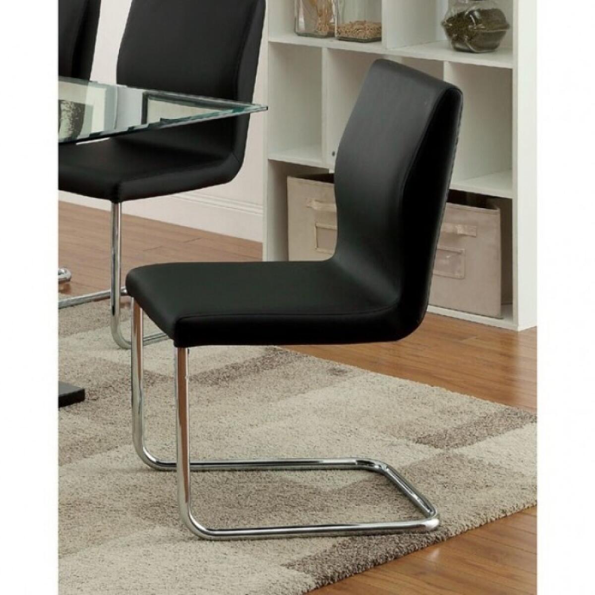 Lodia Side Chair (2/Box) Chairs & Benches Black 5
