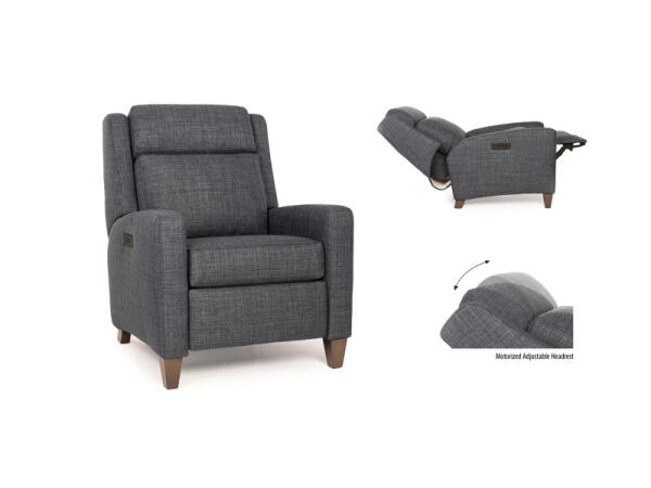 Motorized Reclining Chair / Headrest 739-83 Recliners Gray