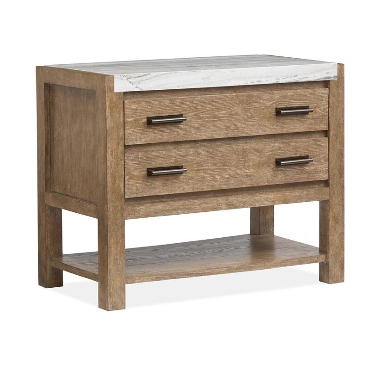 Plum Creek – LT. Brown Open Nightstand Nightstands Brown 5
