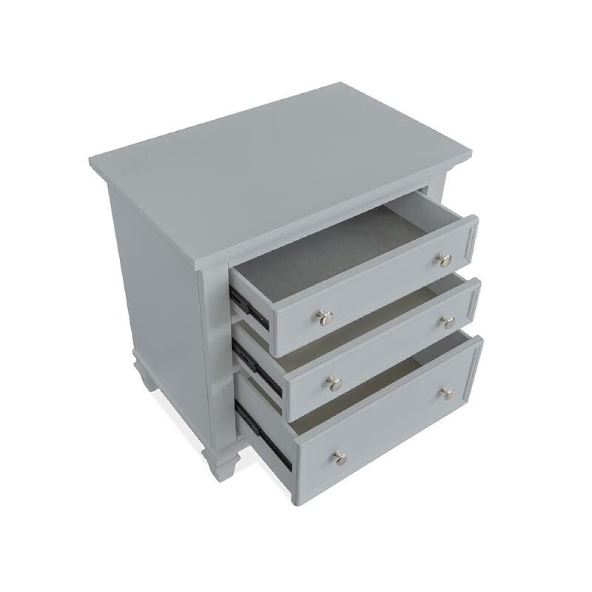 Charleston Drawer Nightstand – Grey Nightstands Gray 11