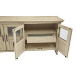 Four Door Buffet Dining Storage Cream 11