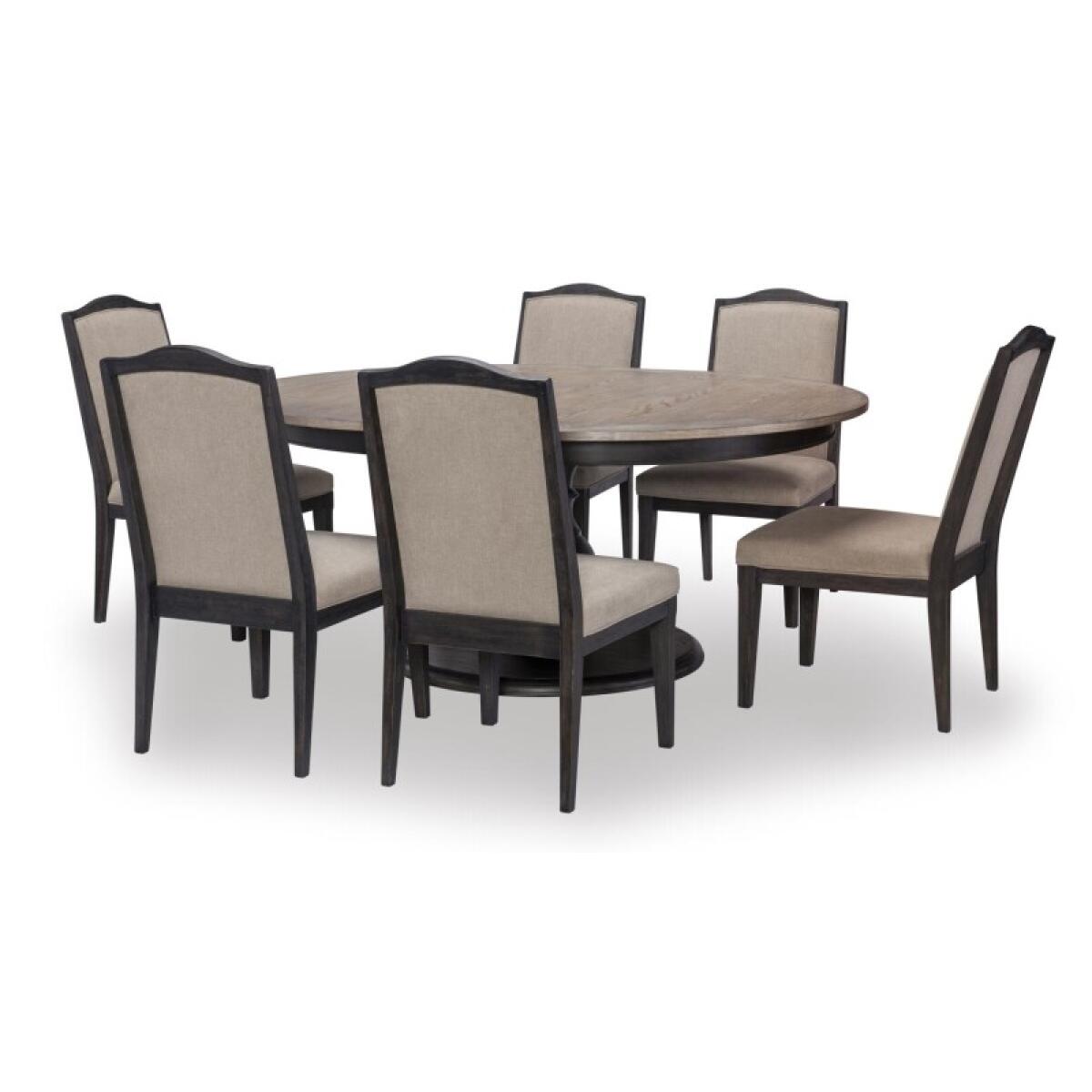 Complete Round Table Dining Sets Black 5