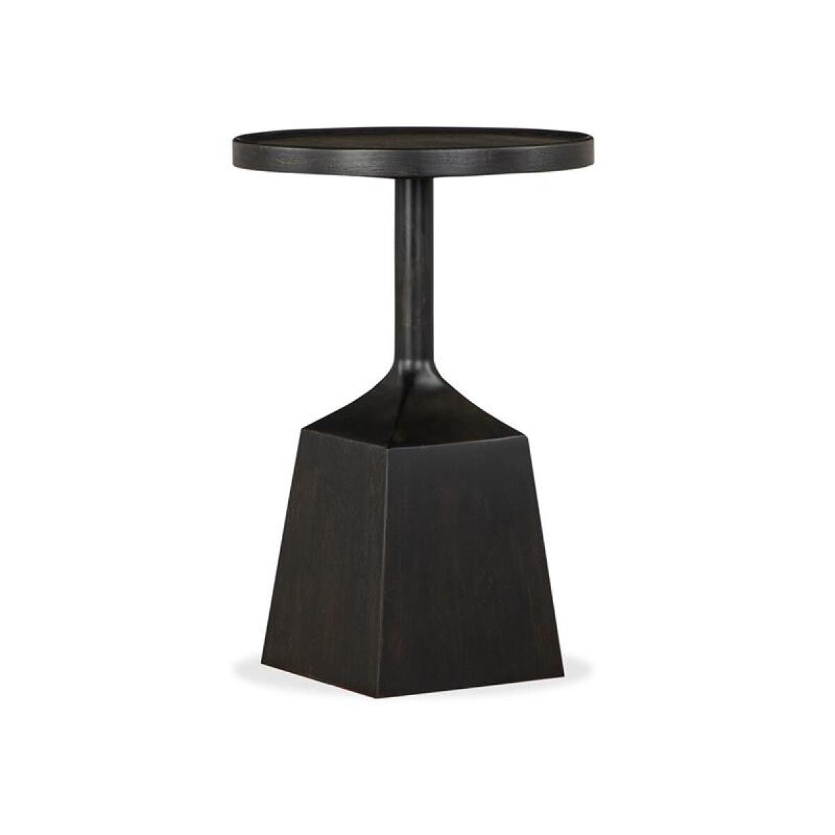 baf5bcca11cd14f5ed9833b9ae1dcebc Lindon T5570-30D Dark Round Pedestal Accent End Table - Image 1