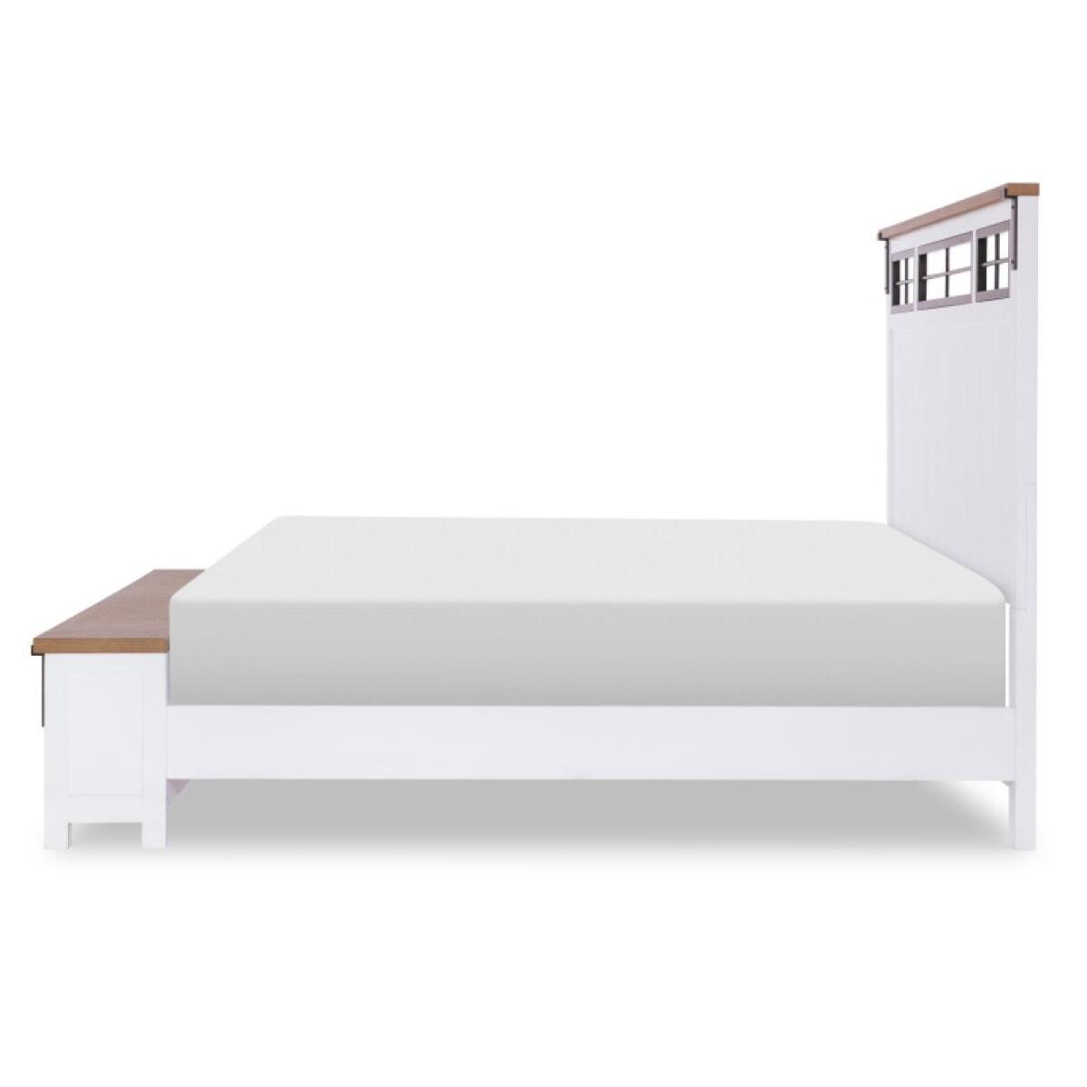Complete Two Tone Panel Bed Queen 5/0 Beds Beds 6