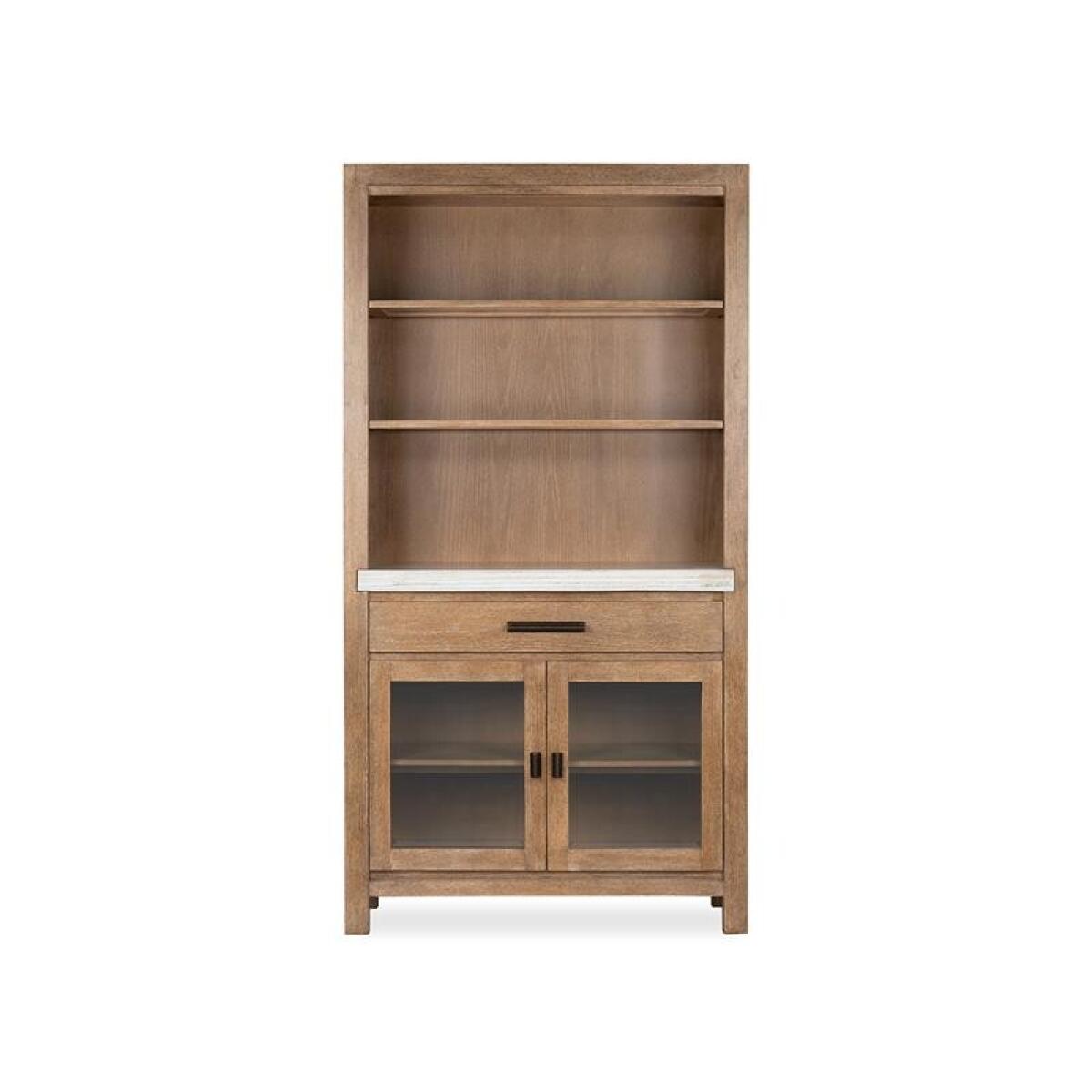 Plum Creek – LT. Brown Display Cabinet Dining Storage Brown 4