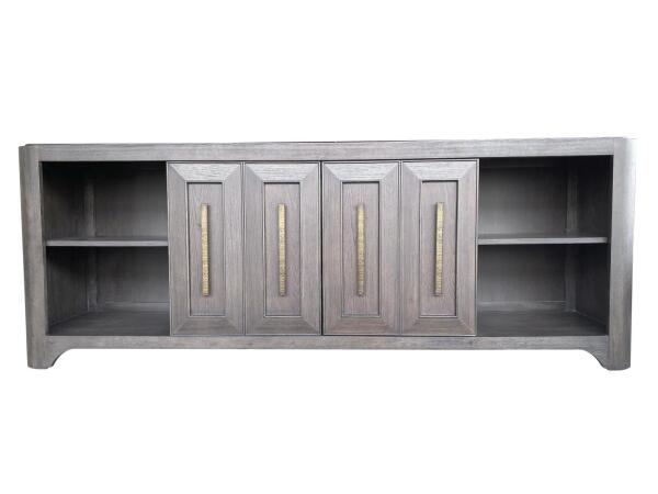 82 Inch Media Console Entertainment Stands Brown 8