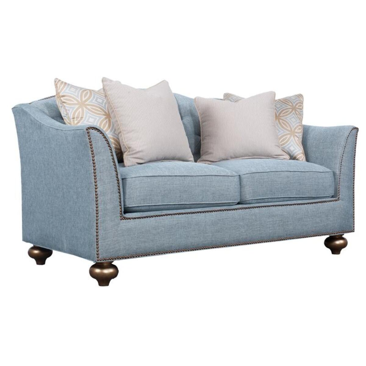 Janie Aqua Loveseat Loveseats Blue 5